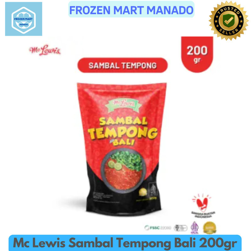 

Mc Lewis Sambal Tempong Bali 200gr - Frozen Food Tomohon