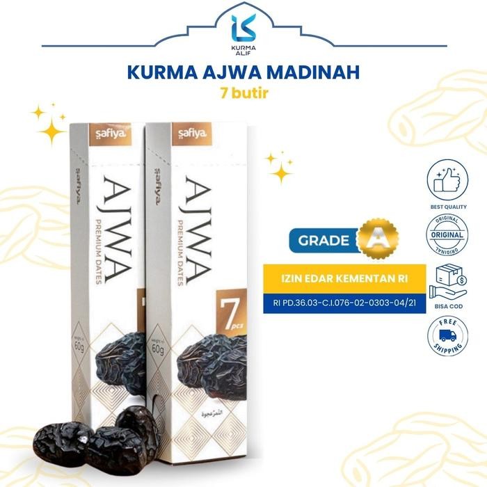 

Kurma Ajwa Al Madinah 7 Butir Kurma New