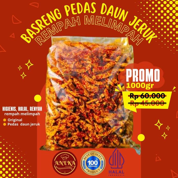 

Basreng Pedas Daun Jeruk 1 Kg ANEKA SNACK ORIGINAL Renyah Rempah Melimpah Camilan Food Snack Makanan
