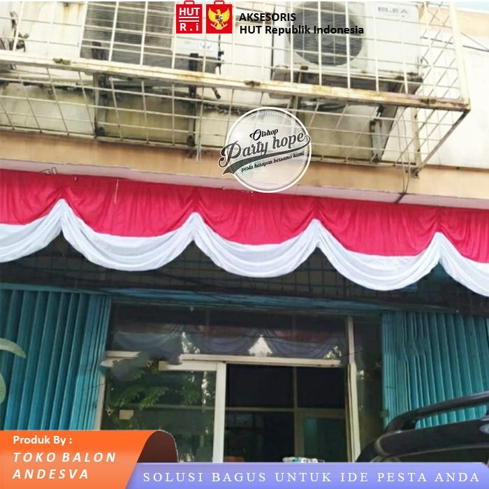 Bendera Merah Putih 5 Gelombang / Bendera Kain Merah Putih Gelombang / Bendera Indonesia Kain