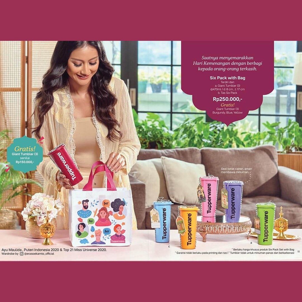 PROMO Tupperware Giant Tumbler Botol Minum Air Bear Tumbler Cat Tumbler