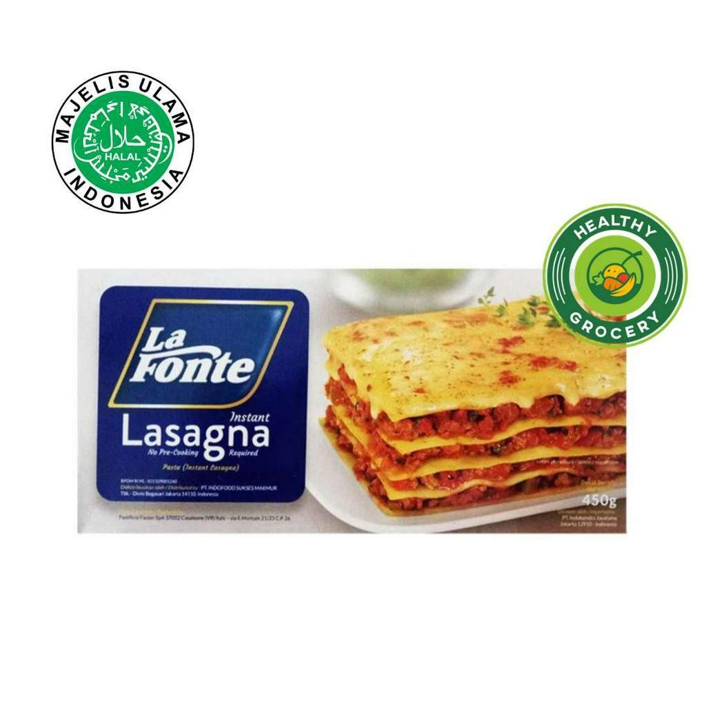 

Terlaris! La Fonte Instant Lasagna 450gr