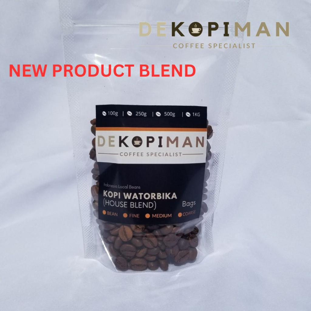 

PROMO KOPI ROBUSTA ARABIKA WATORBIKA BLEND 100 Gram FRESH I SEMERBAK GILING dan BIJI