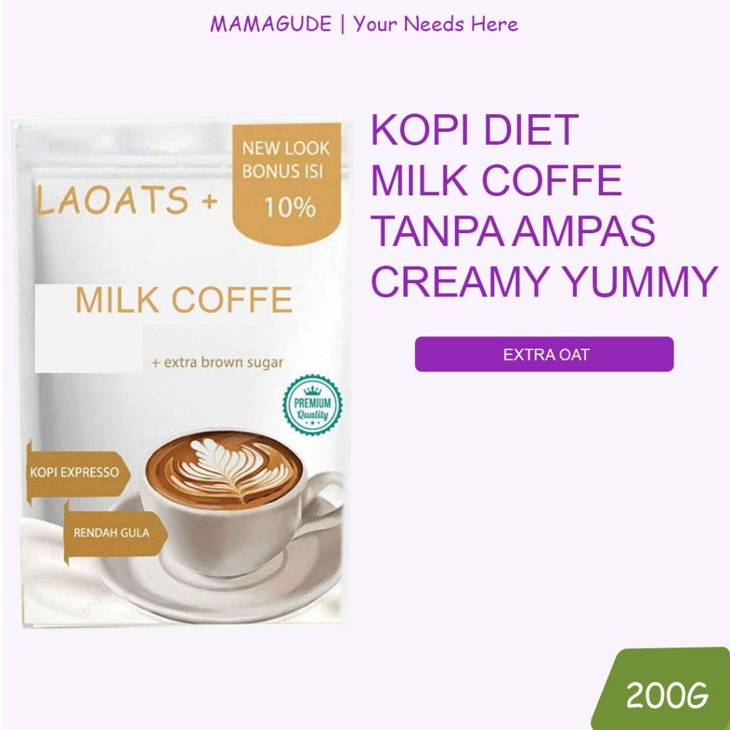 

PROMO Kopi Laoats Tanpa Gula (200g)