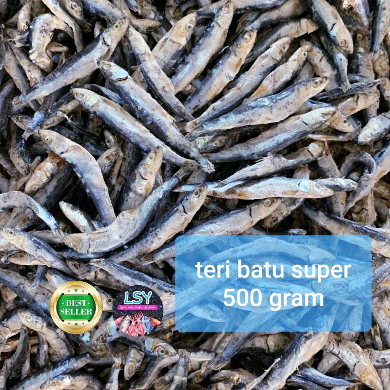 

Terlaris! ikan asin teri batu super gr