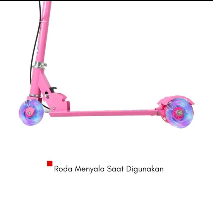 Skuter Anak Scooter Otoped Roda 3 Anak Skuter+Bell+Rem Tangan Rangka Besi Toys