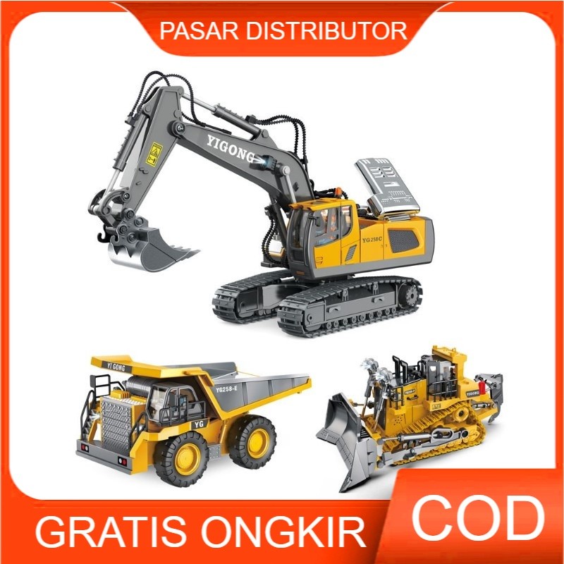 Mainan Anak RC EXCAVATOR YIGONG Remote Control Mainan RC Tracktor RC Trucks Truck Excavator Remote