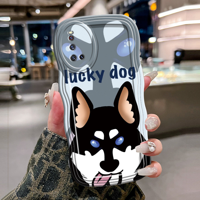Casing Hp Untuk VIVO V19 V19 Neo V17 V17 Pro Case Krim gelombang Softcase Silikon Kesing Huskies luc