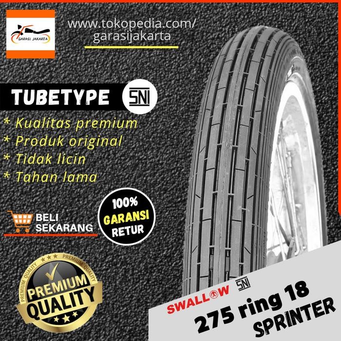 Ban Luar Motor Swallow 275-18 Ring 18 S-201 Sprinter Swallow