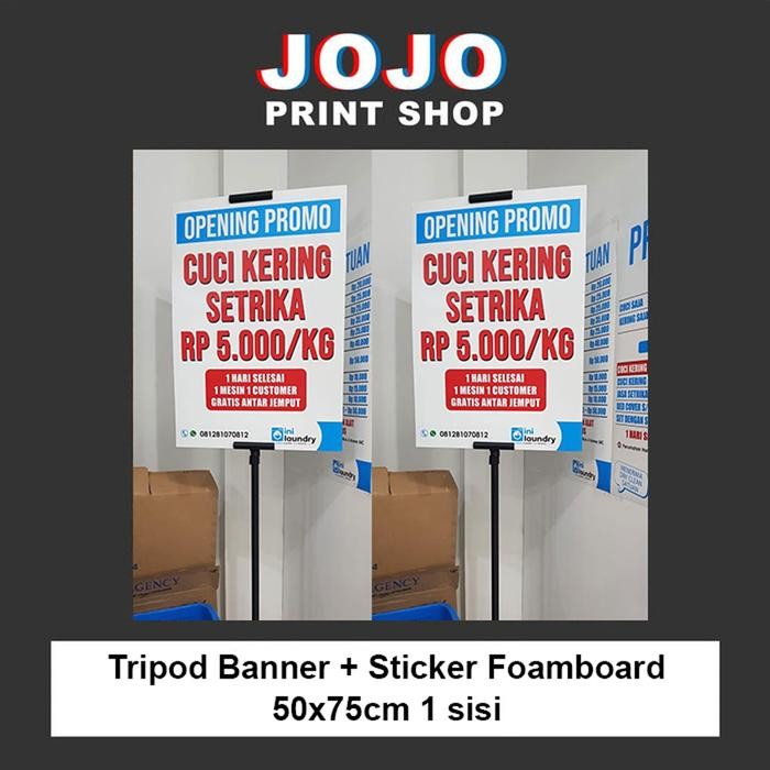 

Tripod Banner + Sticker 1 Sisi + Foamboard Langsung Jadi! Terlaris