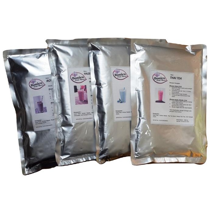 

Tjia Wu - Bonico Lychee Tea 1Kg Ice Blend Milk Shake Drink Powder Bubuk Teh Leci