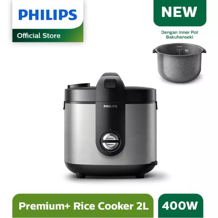 Philips Rice Cooker Hd3138/33 - Penanak Nasi 2L - Hd 3138/33 - Silver Grab/Gosend