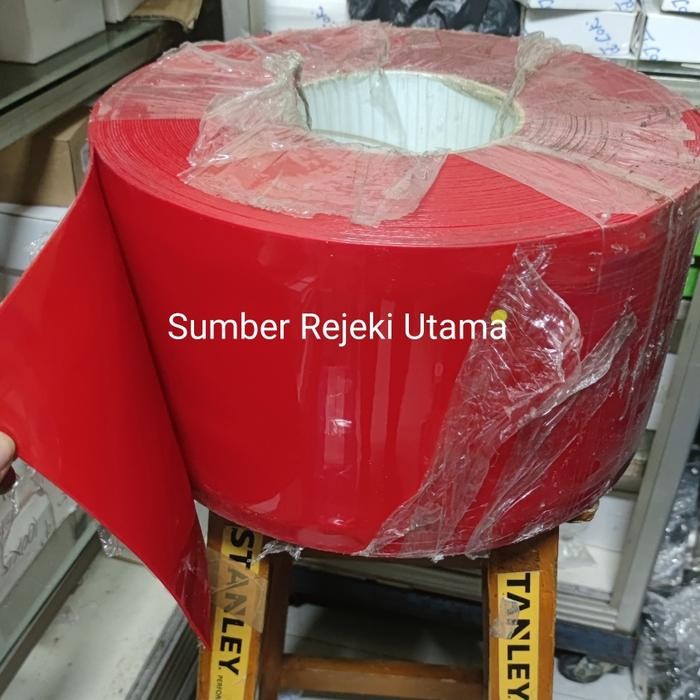 Tirai Pvc Curtain Merah / Plastik Pvc Curtain Meteran