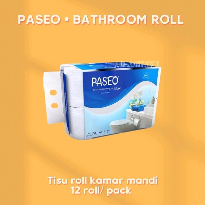 Tissue toilet Paseo 12 rolls 3 ply / tissue bathroom paseo / tissue toilet paseo non embossed 12