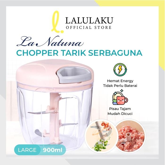 Chopper LALULAKU CHOPPER WARNA BESAR BLENDER TANGAN TARIK MANUAL BUMBU DAPUR canggih terlaris canggi