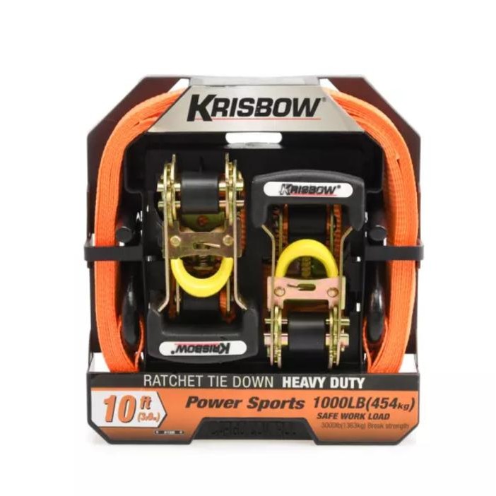 KRISBOW TALI PENGIKAT BARANG TIE DOWN / RATCHET TIE DOWN - ORANYE