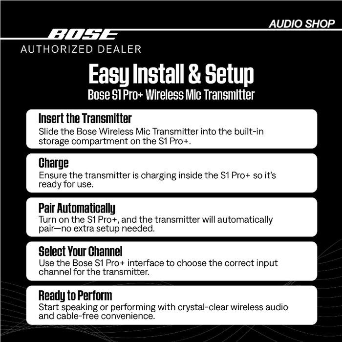 BOSE WIRELESS MIC/LINE TRANSMITTER XLR