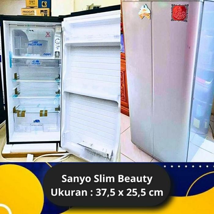 Tutup Freezer Kulkas Sanyo Slim Beauty 1 Pintu Custom