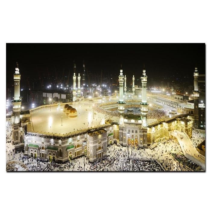 SALE PROMO DIY DIAMOND PAINTING FULL KABAH MEKAH TEMPAT IBADAH 80X50CM D818 READYY