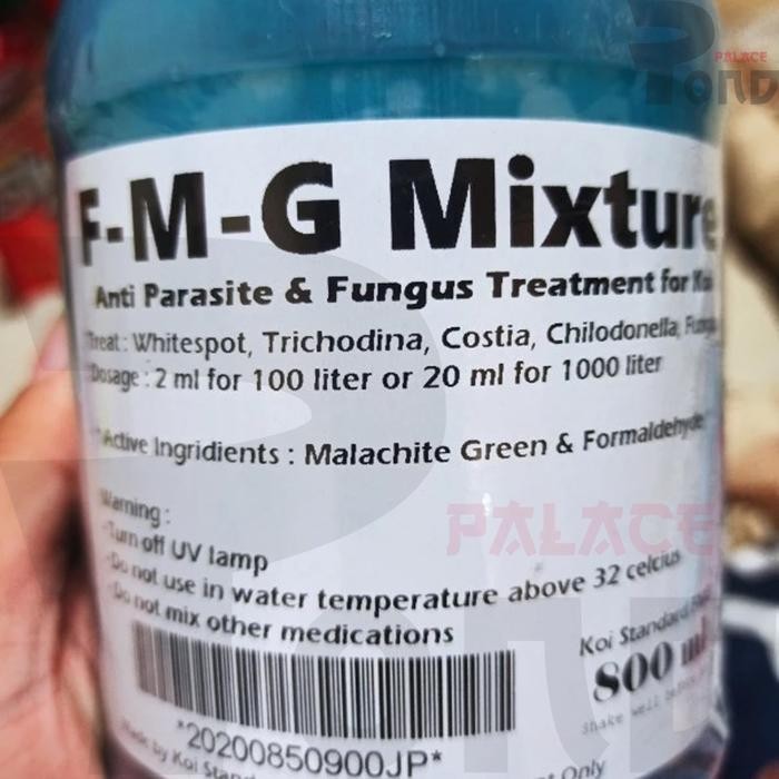 FMG MIXTURE OBAT JAMUR IKAN KOI ANTI PARASIT WHITE SPOT