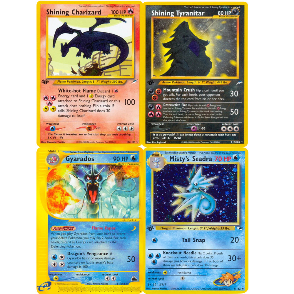 Pkm Card Shining Card Gym Series Houndoom Jolteon Umbreon Gyarados Snorlax Steelix Piloswine Gift