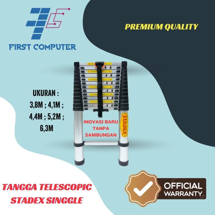 Tangga Teleskopik Single 5,2 mtr Merk STADEX by Skalaz