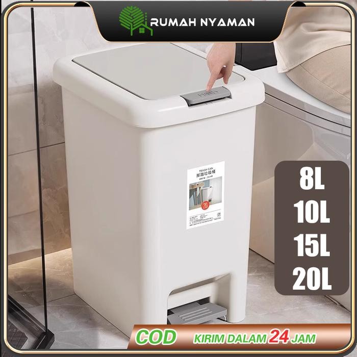 tong sampah injak kaki yang dioperasikan dengan pijakan. Tong sampah,kotak sampah,tempat