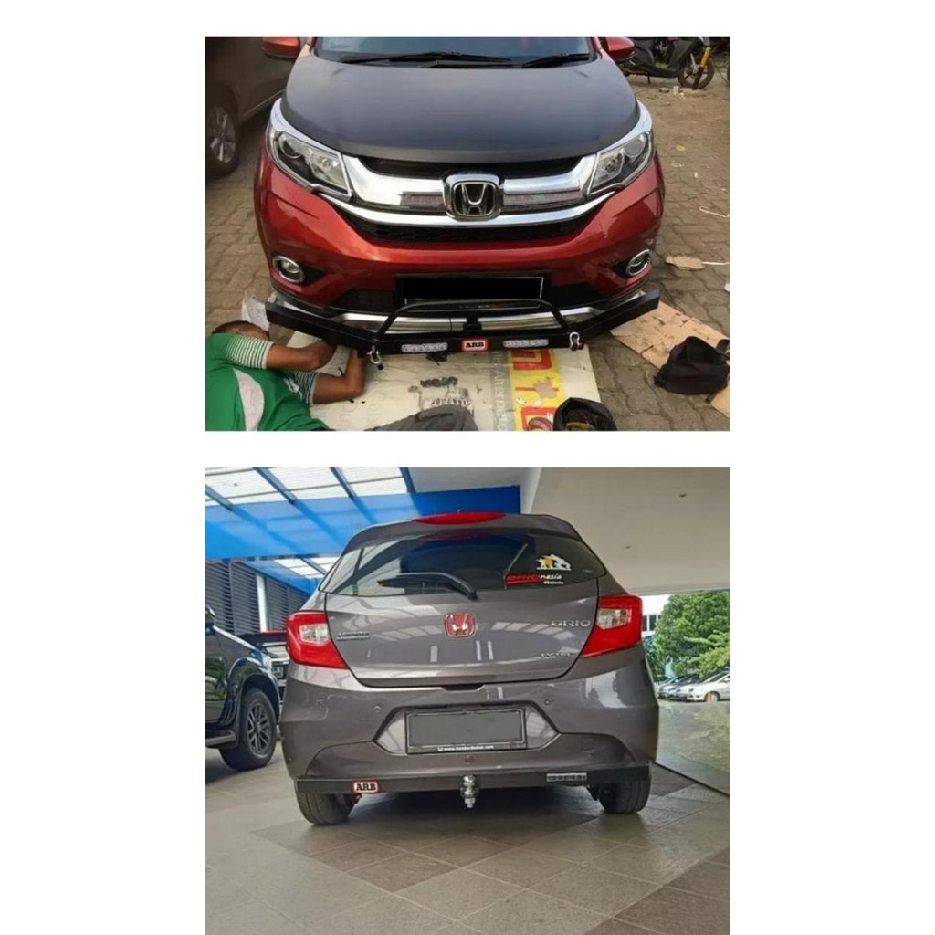 PREMIUM Paket Tanduk Depan + Towing ARB Belakang untuk Mobil BRIO