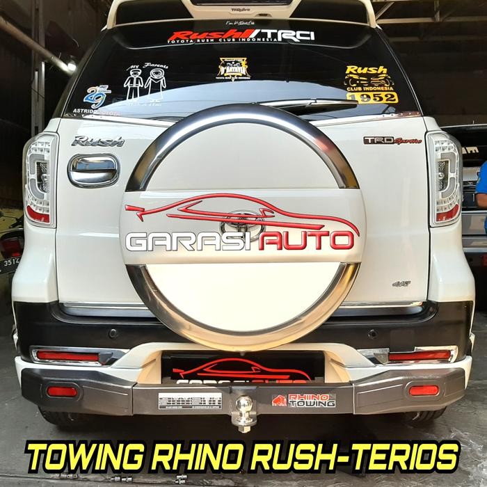 PREMIUM Towing Bar Mobil Rush Terios Rhino Bumper Guard Tanduk Belakang Besi