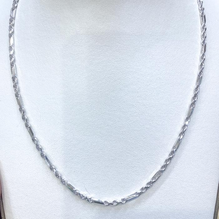 PREMIUM Kalung emas putih model Tambang 750 17 k