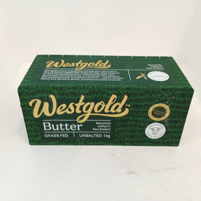 

WestGold Butter Unsalted 1kg mentega tawar New Zealand