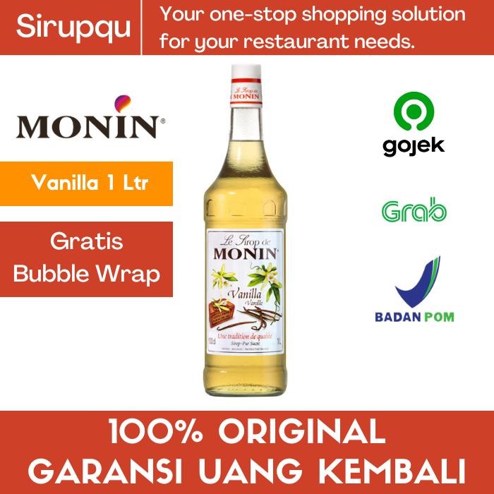

MONIN Vanilla Syrup 1L 1000 mL 1 Liter