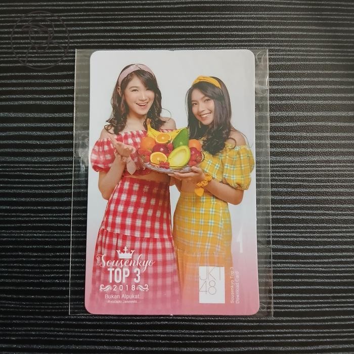 Music Card Photocard Jkt48 Shani Gracia / Greshan Avocado Janeshi (Bukan Alpukat) Sousenkyo Top 3