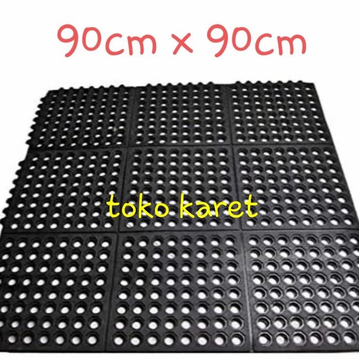 Karet keset / Karpet Karet lantai anti slip/Karet keset lobang lobang