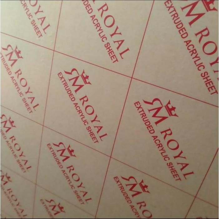 PREMIUM Akrilik / Acrylic lembaran bening 122x244cm tebal 6mm merk Royal