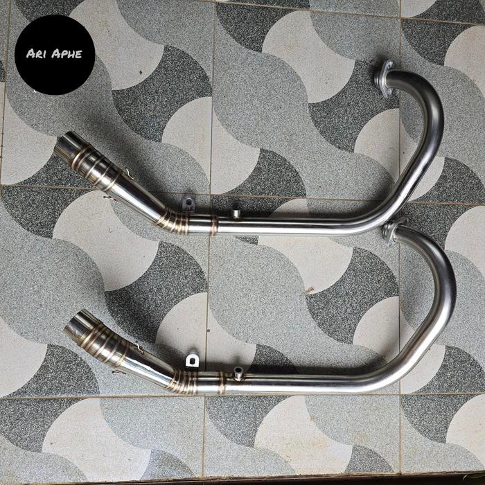 Header Pipa Leher Knalpot R9 Original Ninja 250 Rr Mono Z250Sl Z 250 Sl