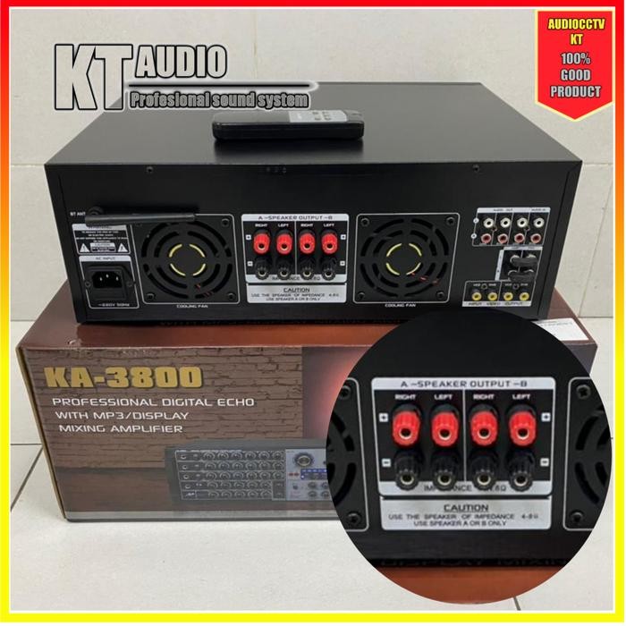 Ampli Karaoke Black Spider Ka 3800