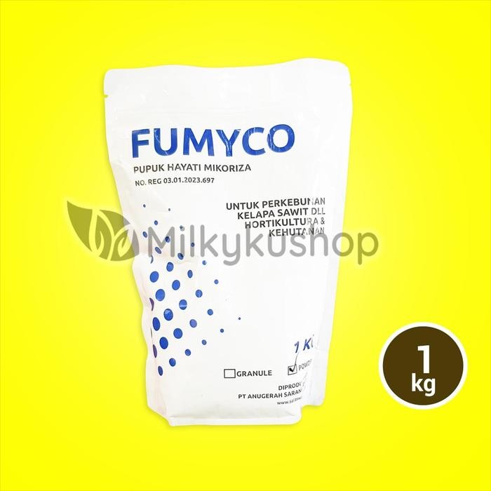 PUPUK FUMYCO POWDER 1 KG KEMASAN PABRIK HATI MIKORIZA JAMUR