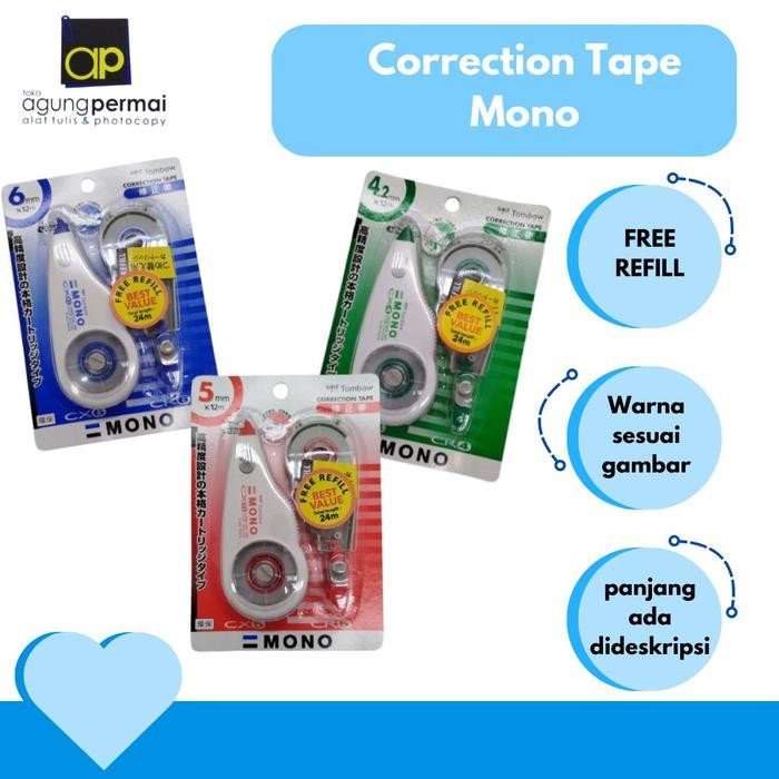 

correction tape tombow mono ct-cx kode 100