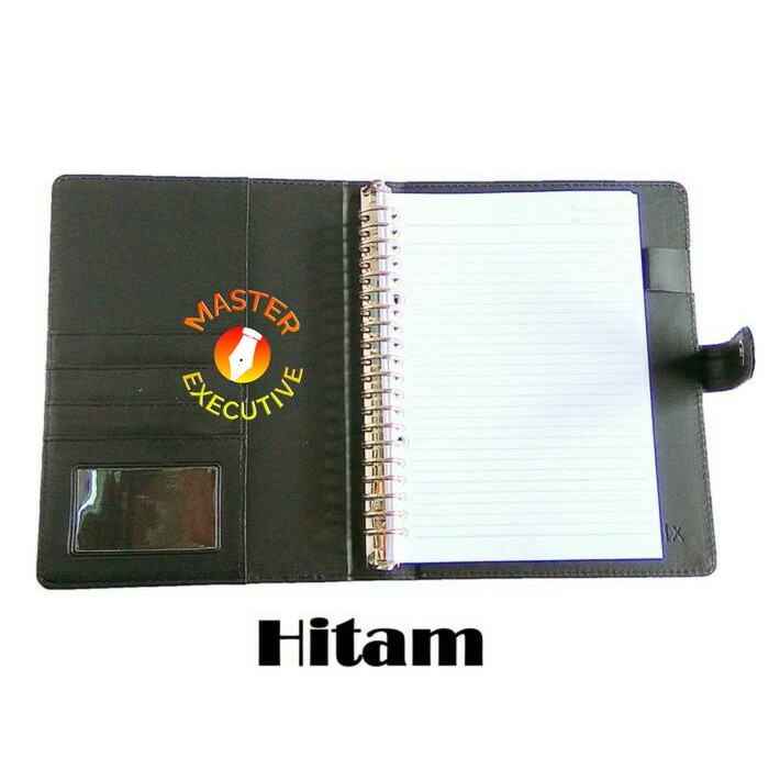 

ONIX BLACK / HITAM BINDER KULIT KANCING EXCLUSIVE 20 RING A5 CAMPUS KODE 1400