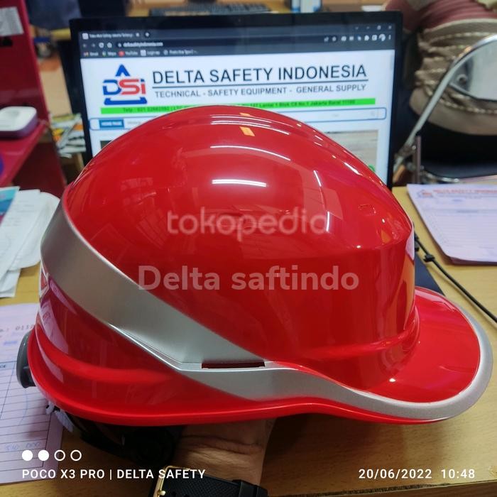 Helm Safety Delta Plus Venitex Diamond Merah Original Safety Helmet
