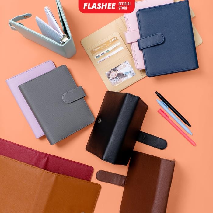

FLASHEE A6 BINDER BUGDETING KEUANGAN 6 RING WARNA UNGU LILAC STATIONERY BINDER BUDGET PLANNER COD