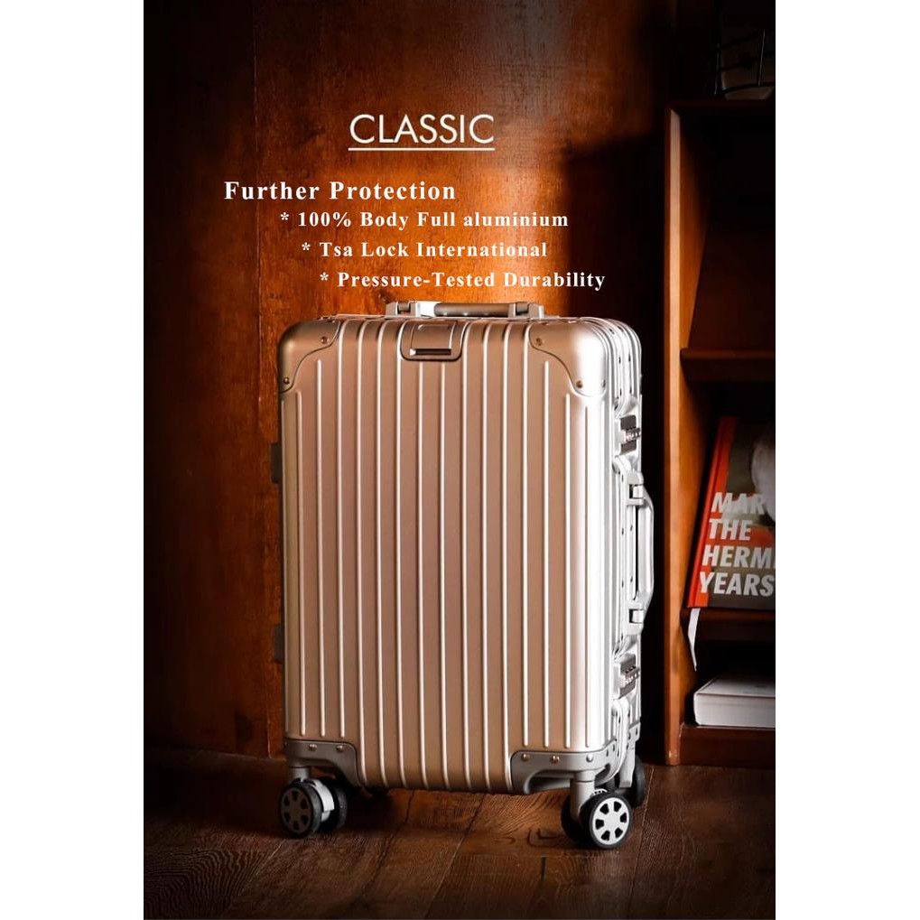 Koper Kabin Full Alumunium Tsa Lock 20-28 inch kabin bagasi size