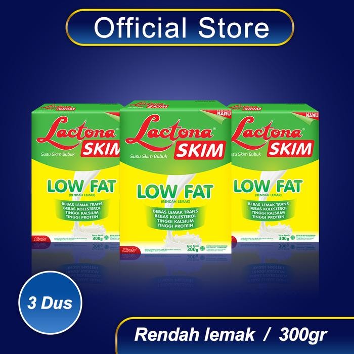 

Barbara.storee Bundling Lactona Skim Susu Rendah Lemak (Diet & Nutrisi) 300 Gram x 3