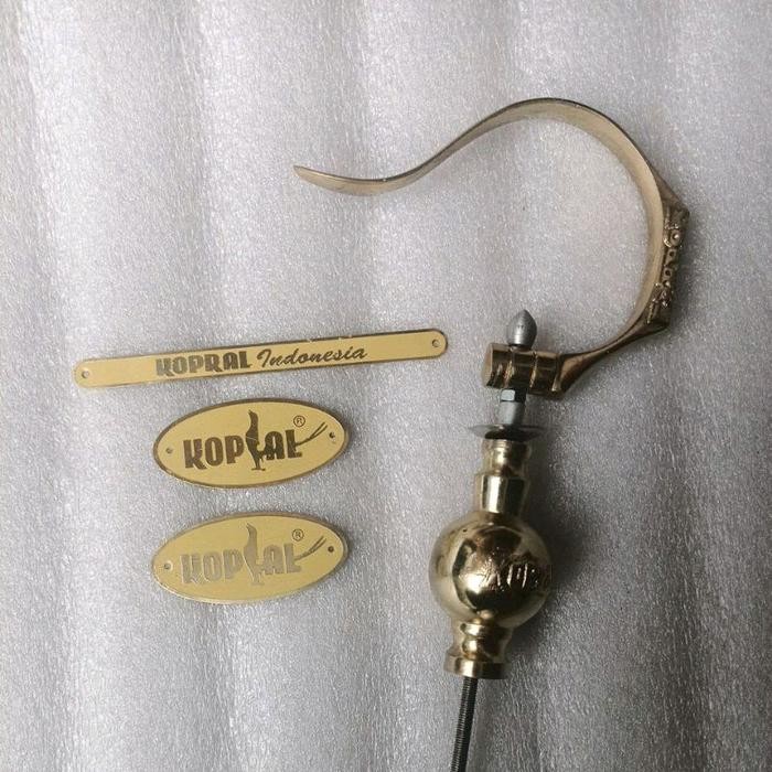 plat logo emblem sangkar kandang burung kopral original