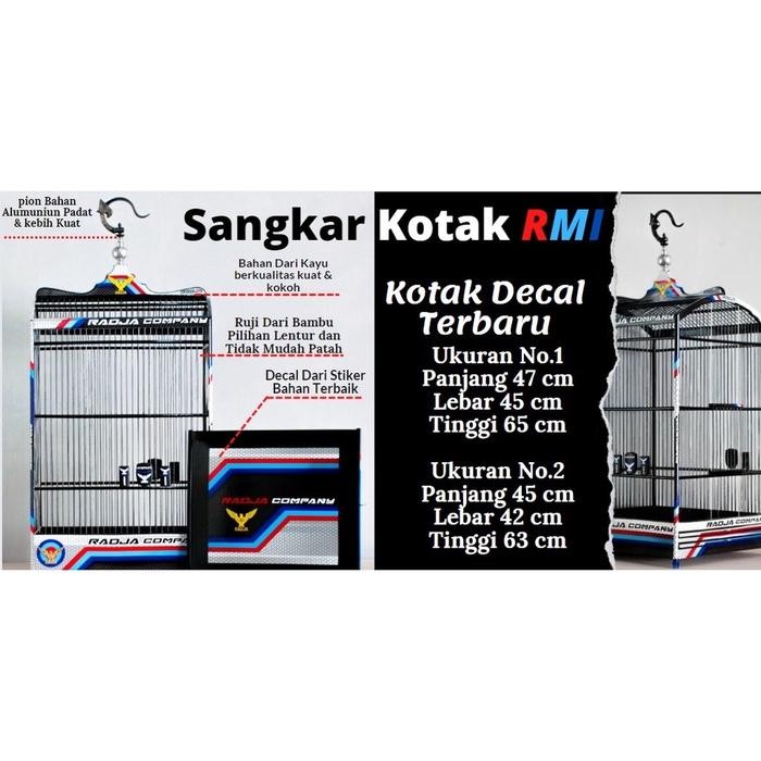 SANGKAR KANDANG KOTAK RADJA COMOANY DECAL NO 1 dan 2