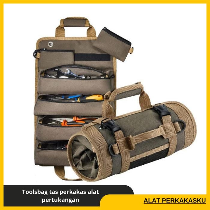 Toolsbag tas perkakas toolkit toolbox alat pertukangan kompartement