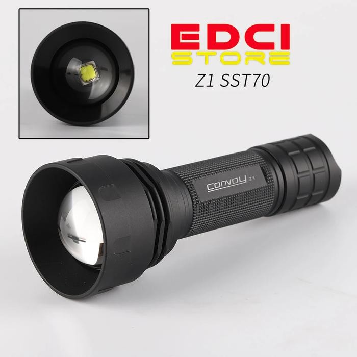 Senter Zoom Convoy Z1 SST70 12 Group 3000 Lumens