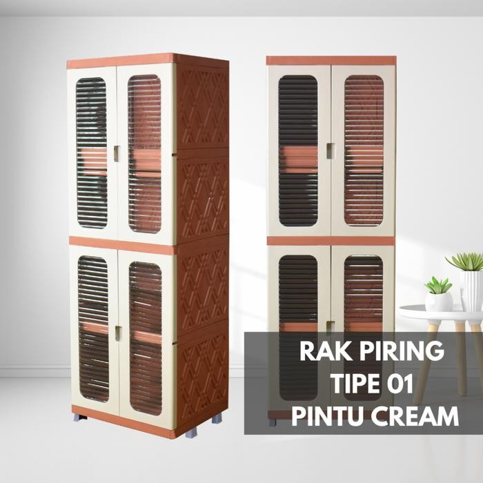 PREMIUM LEORA 4 PINTU 6 PINTU LEMARI PIRING RAK PIRING lemari susun lemari plastik lemari dapur
