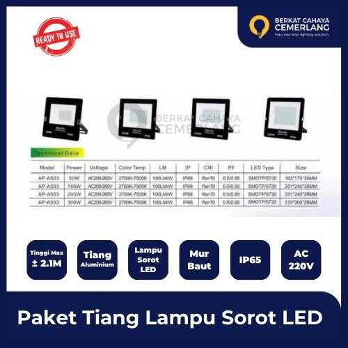 Tiang lampu portable , tiang lampu sorot , tiang lampu